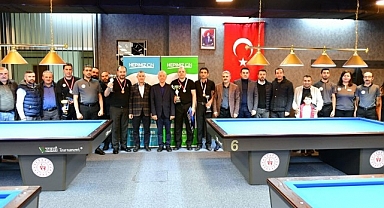 Yeşilyurt'ta Bilardo Turnuvası çekişmeli geçti