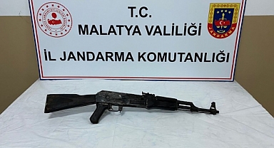 Malatya'da kalaşnikof ele geçirdi