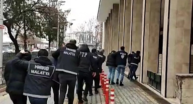 Malatya'da zehir tacirlerine büyük darbe: 16 tutuklama