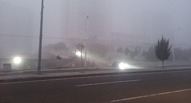 Malatya-Elazığ karayolunda sis etkili oldu