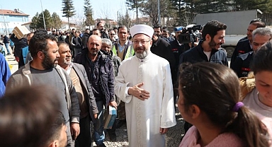Diyanet İşleri Başkanı Erbaş, Malatya'da incelemelerde bulundu