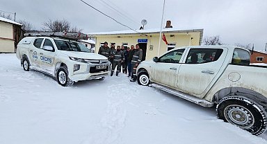 OEDAŞ ekipleri eksi 20 derece soğukta arızayı giderdi