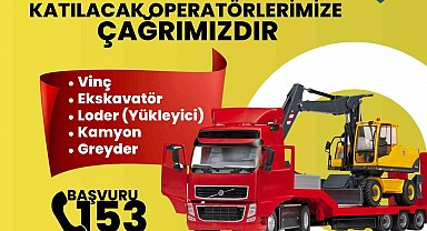 Operatör ve iş makinası sahiplerine yardım çağrısı