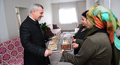 Yeşilyurt'ta komşu ailelere gönül tabağı