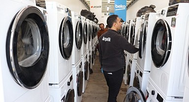 Arçelik çamaşırhane TIR'ı Malatya'da