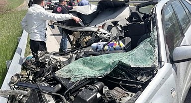 Edirne'de feci kaza: Hamile kadın karnındaki bebeğiyle can verdi