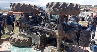 Konya'da Traktör Devrildi: 1 Ölü, 2 Yaralı