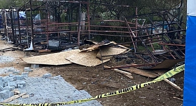 Malatya çadır kentteki yangında 2 aylık bebek hayatını kaybetti