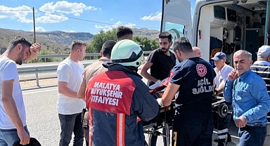 Şarampole uçan araçta 3 kişi yaralandı