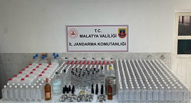 Malatya'da 930 litre kaçak alkol ele geçirildi