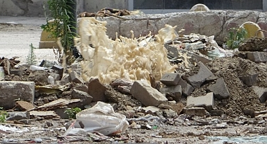 Malatya'da patlayan doğalgaz borusu paniğe neden oldu