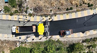 Darende'de asfalt çalışmaları devam ediyor