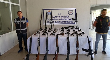 Malatya'da yılın en büyük silah operasyonu: 9 tutuklama