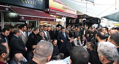 Başkan Gürkan Mısır Çarşısı Esnafıyla Bir Araya Geldi