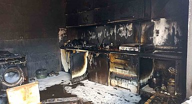 Malatya'da ev yangını