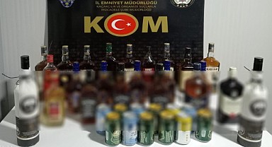 Uygulama Noktasında Kaçak İçki Ele Geçirildi