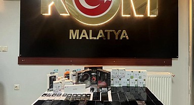 Malatya'da Çok Sayıda Kaçak Telefon Ele Geçirildi