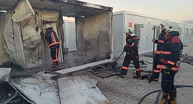 Malatya'da konteyner yangını