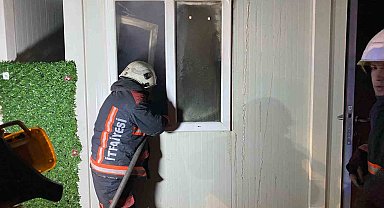 Malatya'da korkutan konteyner yangını