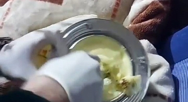 Margarin kutusundan uyuşturucu çıktı