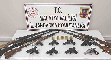 Malatya'da ruhsatsız silah ticareti operasyonu: 6 şüpheli gözaltında
