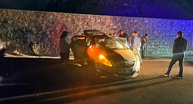 Malatya'da otomobil takla attı: 2 yaralı