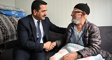 Taşkın, 107 yaşındaki Hamit Çiftlikle bir araya geldi