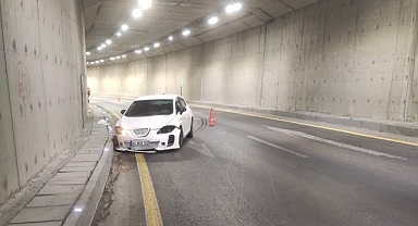 Erkenek tünelinde kaza: 2 yaralı