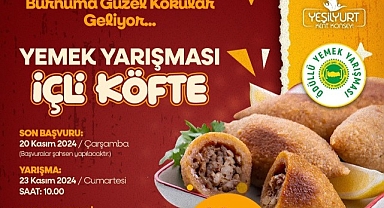 Yeşilyurt'ta içli köfte yemek yarışması