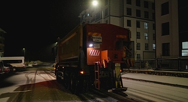 Battalgazi'de kar nöbeti