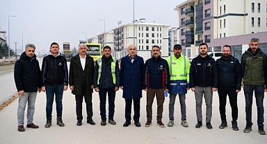 Saray Bosna caddesinde çalışmalar sürüyor