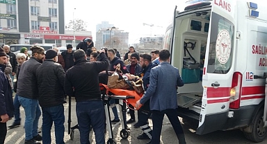 Beton mikserinin çarptığı kadın yaralandı