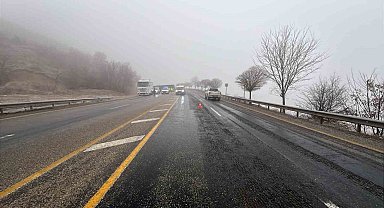 Malatya-Adıyaman yolunda maddi hasarlı kaza