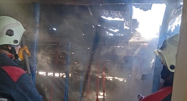 Malatya'da çatı yangını