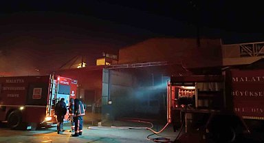Malatya'da işyeri yangını