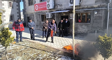 Darende Müftülüğü'nde yangın güvenliği eğitimi