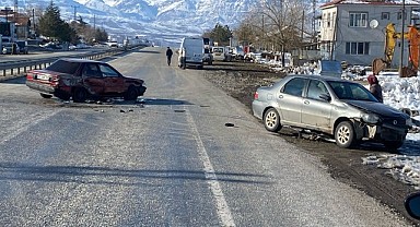 Doğanşehir'de otomobil  yayaya  çarptı 1 ağır yaralı