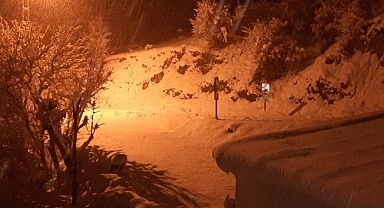 Malatya'da kırsal bölgeler kar altında