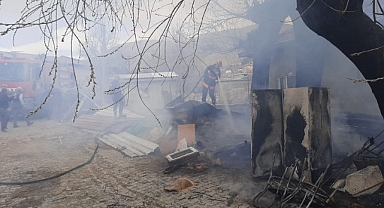 Malatya'da bahçe yangını