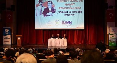 Cumhurbaşkanı Turgut Özal ile Başkan Hamit Fendoğlu anısına panel düzenlendi