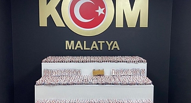 Malatya'da 21 bin 672 adet sentetik ecza hap ele geçirildi