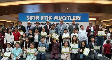 Yeşilyurt'ta çevre için yarıştılar, geleceğe umut oldular