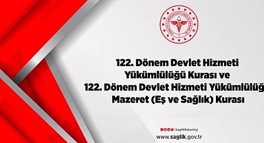 122. Dönem Devlet Hizmeti Yükümlülüğü Kura Sonuçları 2025