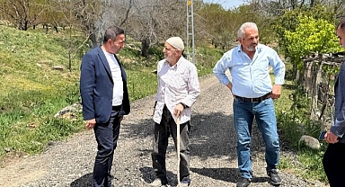 Başkan Ulutaş yol çalışmalarını inceledi