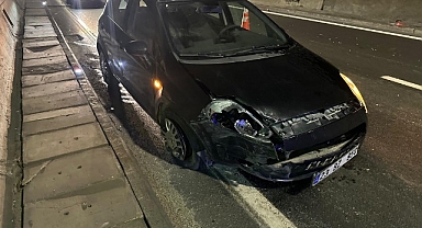 Erkenek tünelinde trafik kazası: 1 yaralı