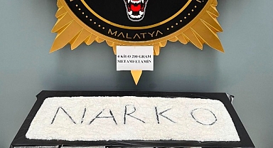 Malatya'da 4 kilo 200 gram metamfetamin ele geçirildi