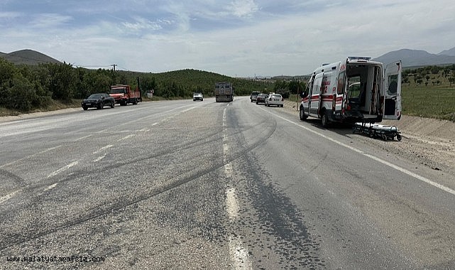 Malatya'da otomobil takla attı, 1 kişi yaralandı