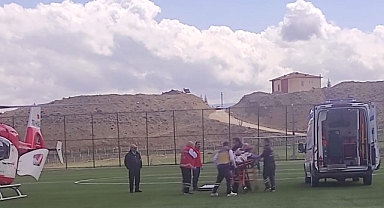 Ambulans helikopter Malatya'da 2 hasta için havalandı