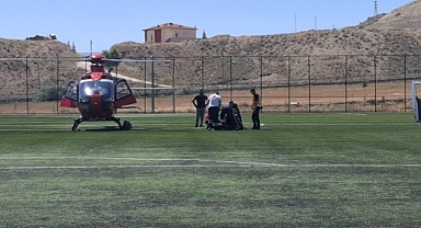 Kalp krizi geçiren hasta hava ambulansı ile Malatya'ya sevk edildi