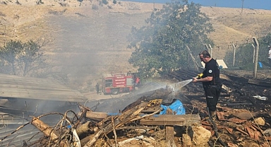 Akçadağ'da odunluk yangını korkuttu